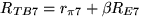 $R_{TB7}= r_{\pi 7}+\beta R_{E7}$